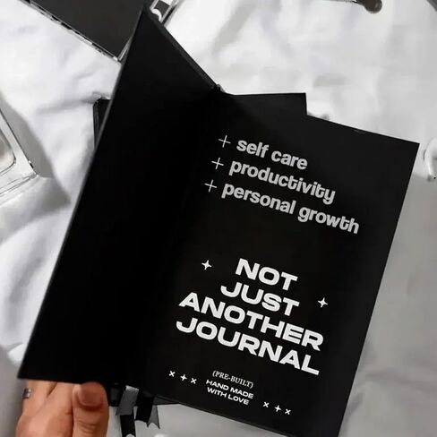 GrowthBet Bullet Journal – Transform Your Goals into Reality | Handmade, Undated, Multi-Sectioned | Perfect for Productivity, Self-Growth & Wellness in Saudi Arabia