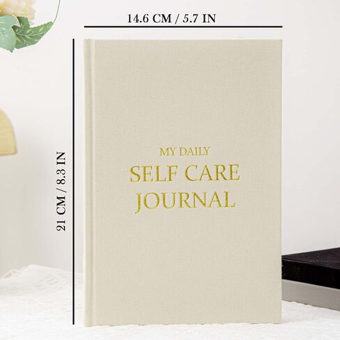 Self-Care Journal Book, Gratitude Journal, Happiness A5 Notebook Fabric Book Planner, A Daily Diary for Women with Guided Self Reflection Prompts in Saudi Arabia