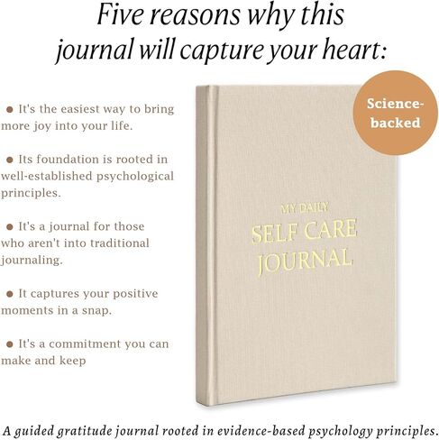 Self-Care Journal Book, Gratitude Journal, Happiness A5 Notebook Fabric Book Planner, A Daily Diary for Women with Guided Self Reflection Prompts in Saudi Arabia