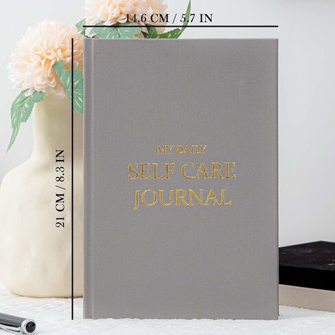 Self-Care Journal Book, Gratitude Journal, Happiness A5 Notebook Fabric Book Planner, A Daily Diary for Women with Guided Self Reflection Prompts in Kuwait