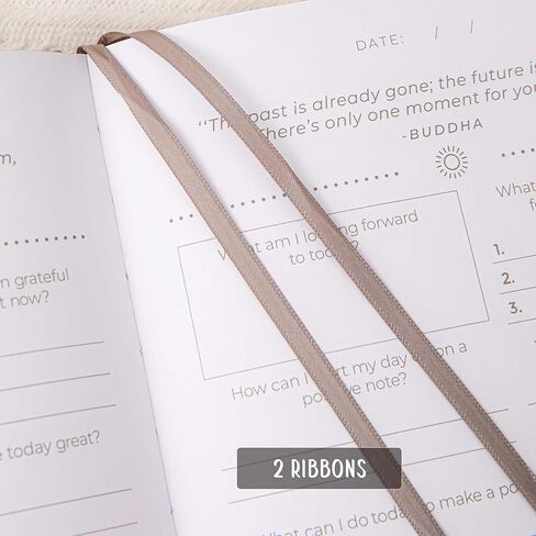 Self-Care Journal Book, Gratitude Journal, Happiness A5 Notebook Fabric Book Planner, A Daily Diary for Women with Guided Self Reflection Prompts in Kuwait