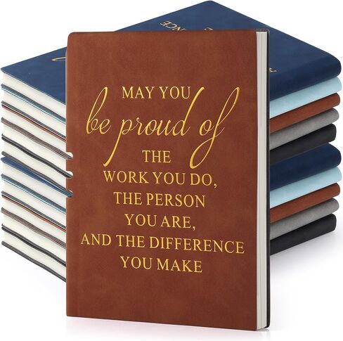 20 Pcs Team Gifts for Employees Appreciation Thank You Gift Bulk A5 Leather Notebook Journal May You Proud of The Work You Do Journals Gifts for Teacher Coworker Medical Assistant Secretary(Novel) in Kuwait