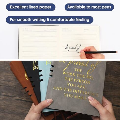 20 Pcs Team Gifts for Employees Appreciation Thank You Gift Bulk A5 Leather Notebook Journal May You Proud of The Work You Do Journals Gifts for Teacher Coworker Medical Assistant Secretary(Novel) in Kuwait