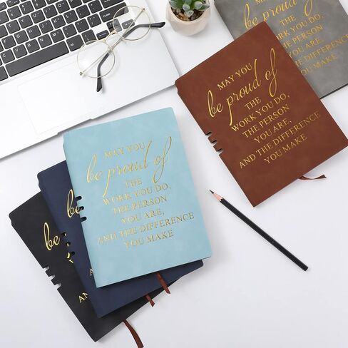 20 Pcs Team Gifts for Employees Appreciation Thank You Gift Bulk A5 Leather Notebook Journal May You Proud of The Work You Do Journals Gifts for Teacher Coworker Medical Assistant Secretary(Novel) in Kuwait