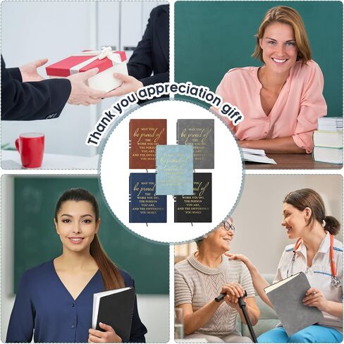 20 Pcs Team Gifts for Employees Appreciation Thank You Gift Bulk A5 Leather Notebook Journal May You Proud of The Work You Do Journals Gifts for Teacher Coworker Medical Assistant Secretary(Novel) in Kuwait