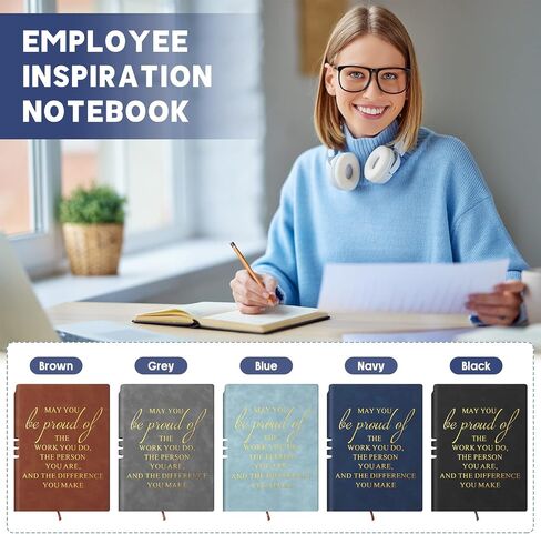 20 Pcs Team Gifts for Employees Appreciation Thank You Gift Bulk A5 Leather Notebook Journal May You Proud of The Work You Do Journals Gifts for Teacher Coworker Medical Assistant Secretary(Novel) in Kuwait