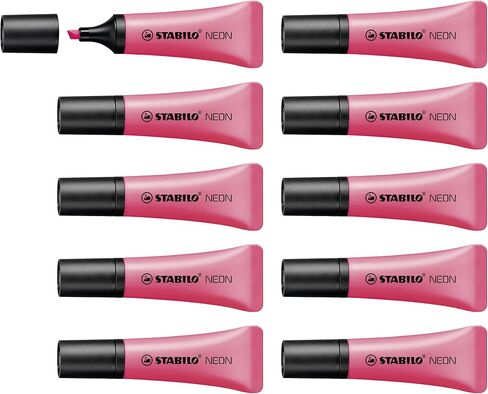 Highlighter - STABILO NEON - Pack of 3 - Yellow, Green, Pink in Saudi Arabia