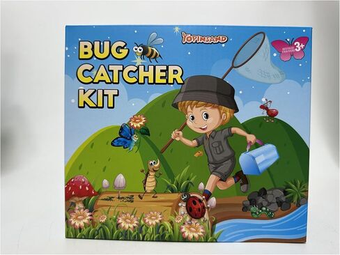 Bug Catcher Kit & Outdoor Explorer Kit for Kids, 10 Pcs Bug Catching Kit with Toy Cage, Backpack, Flashlight, Manifying Glass, Toy Net, Outdoor Exploration Toys Gift for Boys Girls 3-12 in Kuwait