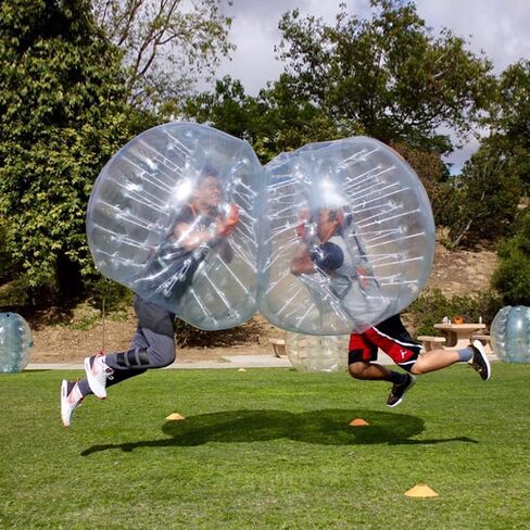 Inflatable Body Bubble Zorb Ball,Inflatable Bumper Soccer Balls for Adults,Inflatable Human Hamster Bubble Ball Dia 4FT/5FT(1.2m/1.5m) in Saudi Arabia