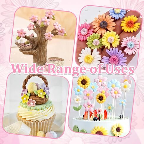5Pcs Small Flower Candy Molds Silicone Mini Chocolate Molds Flower Fondant Molds, Small Rose Flower Mold Polymer Clay Molds Wax Melt Molds Resin Mold for Baking Soap Ice Cube Wax Melt Cake Decorating in Saudi Arabia