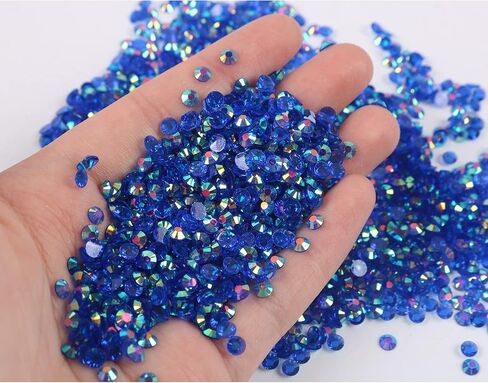 3000pcs 3mm 30gram Resin Rhinestone AB Color Flatback Jelly Resin Rhinestones Bling Glitter Diamond Stone for Mugs, in Saudi Arabia