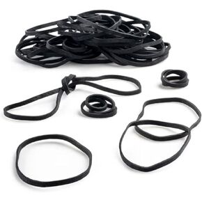 Plastic Mill Rubber Bands Thick Size #33 | Black Durable RubberBands 100 /pack | 3 1/2 x 1/8" Multi-Purpose wide | Elastics large Long Rubber for Office Supply, File Folders, box, Books, gifts, Notebook|