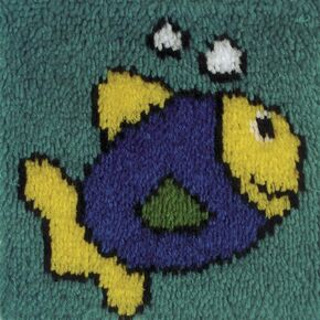 Wonderart Latch-Hook Kit, La Palma, 12" X 12"