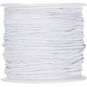 HARFINGTON Elastic Beading Cord for Bracelet 1mm Dia 328ft Stretchy String Sturdy Elastic String for Jewelry Making, Necklaces, Beading, Yellow