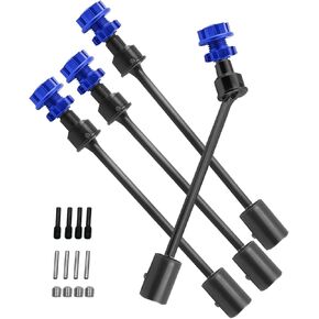 RC Driveshafts CVD Axles Upgrades Part for E-Revo 2.0 VXL 86086-4 1/10 RC Car，Steel #45 Front Rear 4PCS Drive Shafts with Wheel Hex Hub Hops Up,Navy Blue