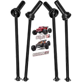 for Arrma 1/5 KRATON 8S BLX,Outcast 8S BLX Upgrade Parts,4PCS Front Rear Drive Shaft CVD Hop-up for 1/5 Arrma Outcast/KRATON 8S BLX,Harden Steel #45,Black (More Power)