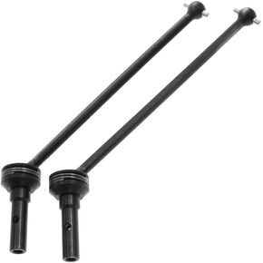 Front/Rear Driveshaft Harden #45 Steel Drive Shaft 9550 for 1/8 Traxxas Sledge 4WD Monster Truck 95076-4 Upgarde Parts (Black)