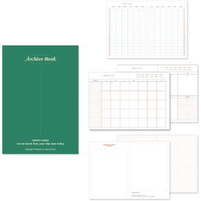 Monolike B6 Archive247 Diary 6 Month Planner, 03.Yellow - Academic Planner, Weekly & Monthly Planner, Scheduler, Undated Planner, 128x182mm