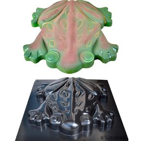 SvitMolds قالب خرسانة DIY ضفدع مدخل قالب حجر قالب أسمنت خرساني ABC بلاستيك الضفدع حديقة الحيوانات والفناء ديكور ممر الحديقة (1، S68)