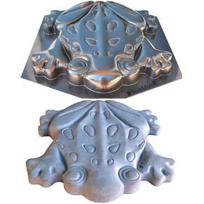 SvitMolds Concrete Mold DIY Frog Stepping Stone Mould Concrete Cement Mould ABC Plastic Toad Animal Garden and Yard Decor Garden Path Walkway (1, S68)