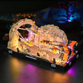 إضاءة LED متوافقة مع Lego Mos ESPA Podrace Diorama 75380، مجموعة إضاءة متوافقة مع Lego 75380، تعطي الضوء للنموذج، غير متضمنة مجموعة النموذج (الإصدار القياسي)
