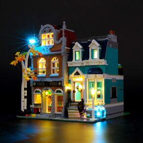 LED Light Kit for Creator Expert Bookshop - Compatible with Lego 10270 Modular Building Blocks Model (Model Set Not Included)