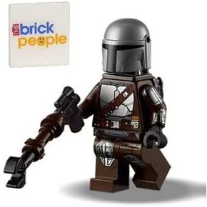 LEGO Star Wars: Mando Minifig with Silver Beskar Armor - Din Djarin The Mandalorian