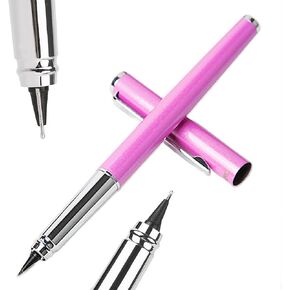 Fountain pen, extra fine point smooth writing pens for journaling fancy pens, hero 70 pink colored metal pen writer gifts Pen Sets for Men and Women Classic Design with Converter