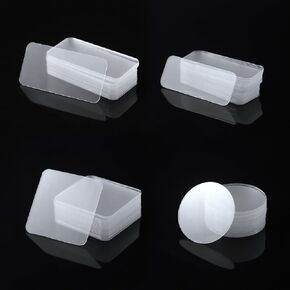 QDiShi 80Pcs Double Sided Adhesive Pads for Mounting, Clear Sticky Tack Double Sided Tape, Removable Heavy Duty Nano Clear Mounting Tape for Wall Hanging