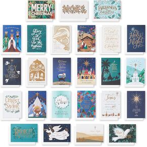 American Greetings Religious Christmas Cards with Envelopes, Traditional Designs (25-Count)
