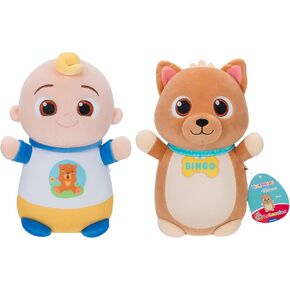 Squishmallows Original 10-Inch “Cocomelon" JJ and Bingo HugMees 2-Pack – Ultrasoft Official Jazwares Plush