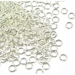 150 Qty. Jump Rings .925 Sterling Silver 4.5mm (22 Gauge) by JensFindings
