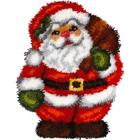 Orchidea Latch Hook Kit: Cushion: Shaped: Christmas Tree, 39 x 47cm, 30.4096 Printed Canvas
