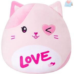Athoinsu Valentine’s Day Teddy Bear Plush Pillow Soft Stuffed Animal Romantic Cute Love Heart Bear Love You Hugging Home Decor Gifts for Kids All Ages Girlfriends 12 Inch