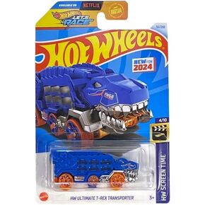 Hot Wheels Ultimate T-Rex Transporter (Blue), HW Screen Time 4/10