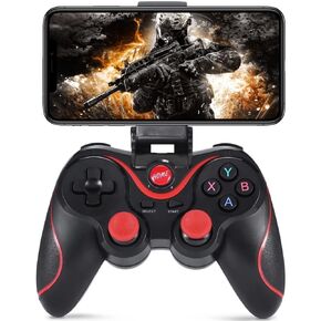 Android Game Controller Key Mapping Function Wireless Gaming Controller Gamepad for PUBG Mobile, Call of Duty Mobile, Android Phone/Tablet, Samsung, Redmi, Motorola, One+ - Not for iOS/PC (Black)