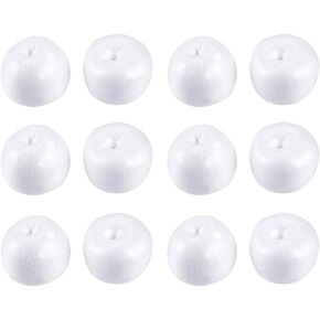 EXCEART Miniature Apples 12pcs Poly Dragon Model Floral Foam Ball Simulation Red Apple Polystyrene Foam Red Faux Apples Christmas Fruit Foam Ball Toys Emulation Child Tree Pendant