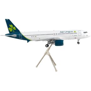GeminiJets Airbus A320 Commercial Aircraft AER Lingus White with Teal Tail Gemini 200" Series 1/200 Diecast Model Airplane