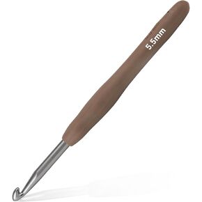 6.5mm Crochet Hook, Supers Smooth 6.5 mm Ergonomic Crochet Hooks for Beginner, Comfort for Arthritic, 1 Pack