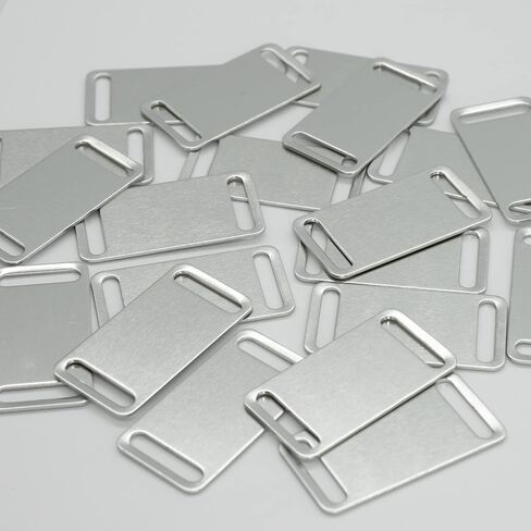 StayMax Aluminum Engraving Blanks Tags Stamping Blanks Tags Blank Dog Tag Pet ID Tag 25 Pieces (Green) in Saudi Arabia