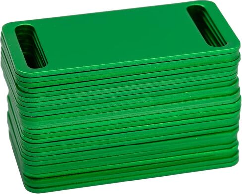 StayMax Aluminum Engraving Blanks Tags Stamping Blanks Tags Blank Dog Tag Pet ID Tag 25 Pieces (Green) in Saudi Arabia