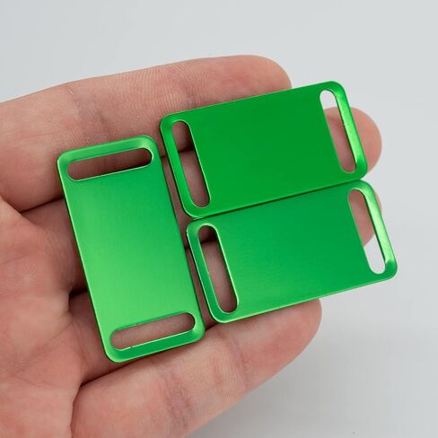 StayMax Aluminum Engraving Blanks Tags Stamping Blanks Tags Blank Dog Tag Pet ID Tag 25 Pieces (Green) in Saudi Arabia