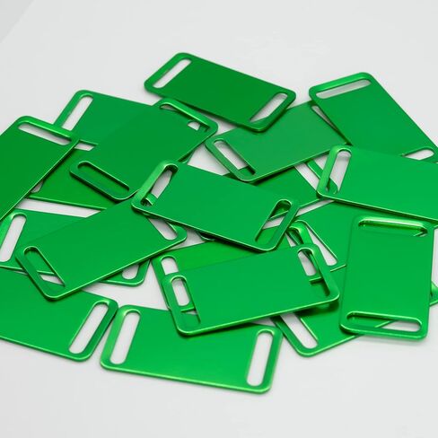 StayMax Aluminum Engraving Blanks Tags Stamping Blanks Tags Blank Dog Tag Pet ID Tag 25 Pieces (Green) in Saudi Arabia