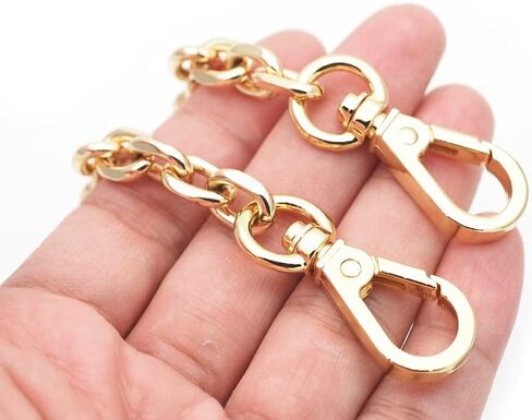 CRAFTMEMORE 55 Inches Purse Chain Strap, Crossbody Purse Handle Replacement, Metal Shoulder Handbag Accessories CH092 (Gold) in Saudi Arabia