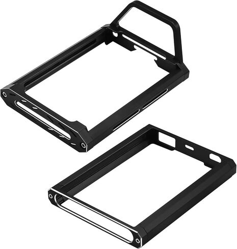 إطار واقي معدني من Hobby Fans مناسب لشاشة إرسال سيارة Flysky FS-NB4 RC وحامل دعامة واقية وقاعدة حماية لوحدة التحكم عن بعد وملحقات أجزاء ترقية (أسود) in Kuwait