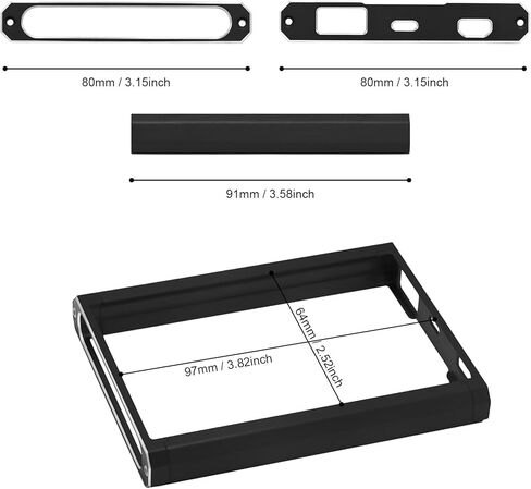 إطار واقي معدني من Hobby Fans مناسب لشاشة إرسال سيارة Flysky FS-NB4 RC وحامل دعامة واقية وقاعدة حماية لوحدة التحكم عن بعد وملحقات أجزاء ترقية (أسود) in Kuwait
