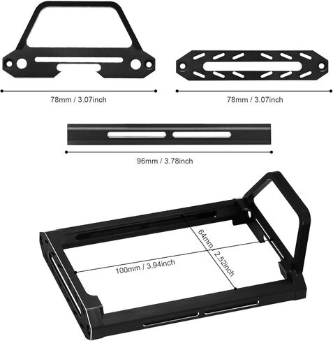 إطار واقي معدني من Hobby Fans مناسب لشاشة إرسال سيارة Flysky FS-NB4 RC وحامل دعامة واقية وقاعدة حماية لوحدة التحكم عن بعد وملحقات أجزاء ترقية (أسود) in Kuwait
