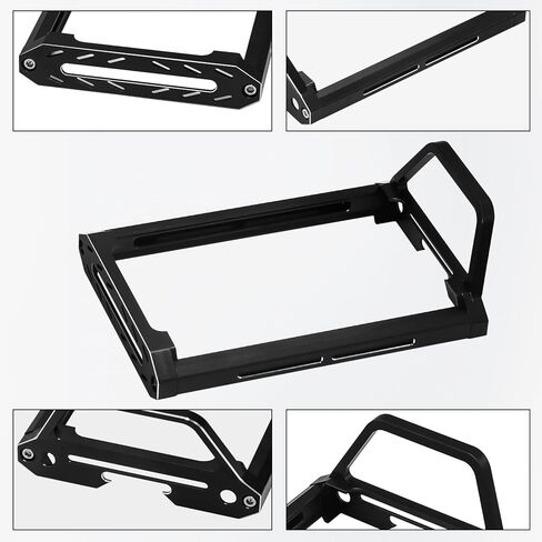 إطار واقي معدني من Hobby Fans مناسب لشاشة إرسال سيارة Flysky FS-NB4 RC وحامل دعامة واقية وقاعدة حماية لوحدة التحكم عن بعد وملحقات أجزاء ترقية (أسود) in Kuwait