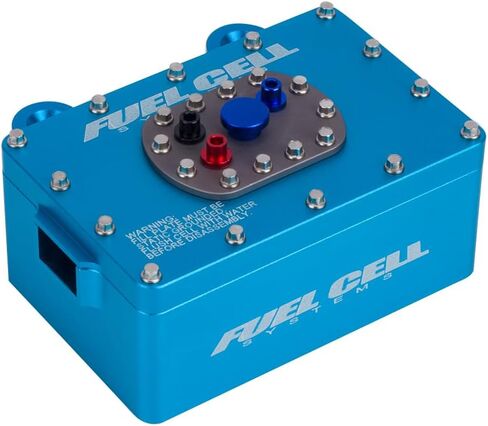 ملحقات RC بمقياس 1/10، صندوق استقبال خلية الوقود من الألومنيوم 1/10 لزاحف RC 1/10 1/8 RC4WD TF2 SCX10 Pro VS4-10 1/10 RC ترقيات ملحقات الزاحف (أزرق) in Kuwait
