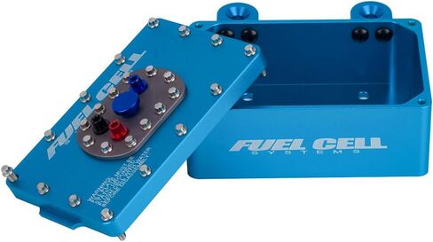 ملحقات RC بمقياس 1/10، صندوق استقبال خلية الوقود من الألومنيوم 1/10 لزاحف RC 1/10 1/8 RC4WD TF2 SCX10 Pro VS4-10 1/10 RC ترقيات ملحقات الزاحف (أزرق) in Kuwait